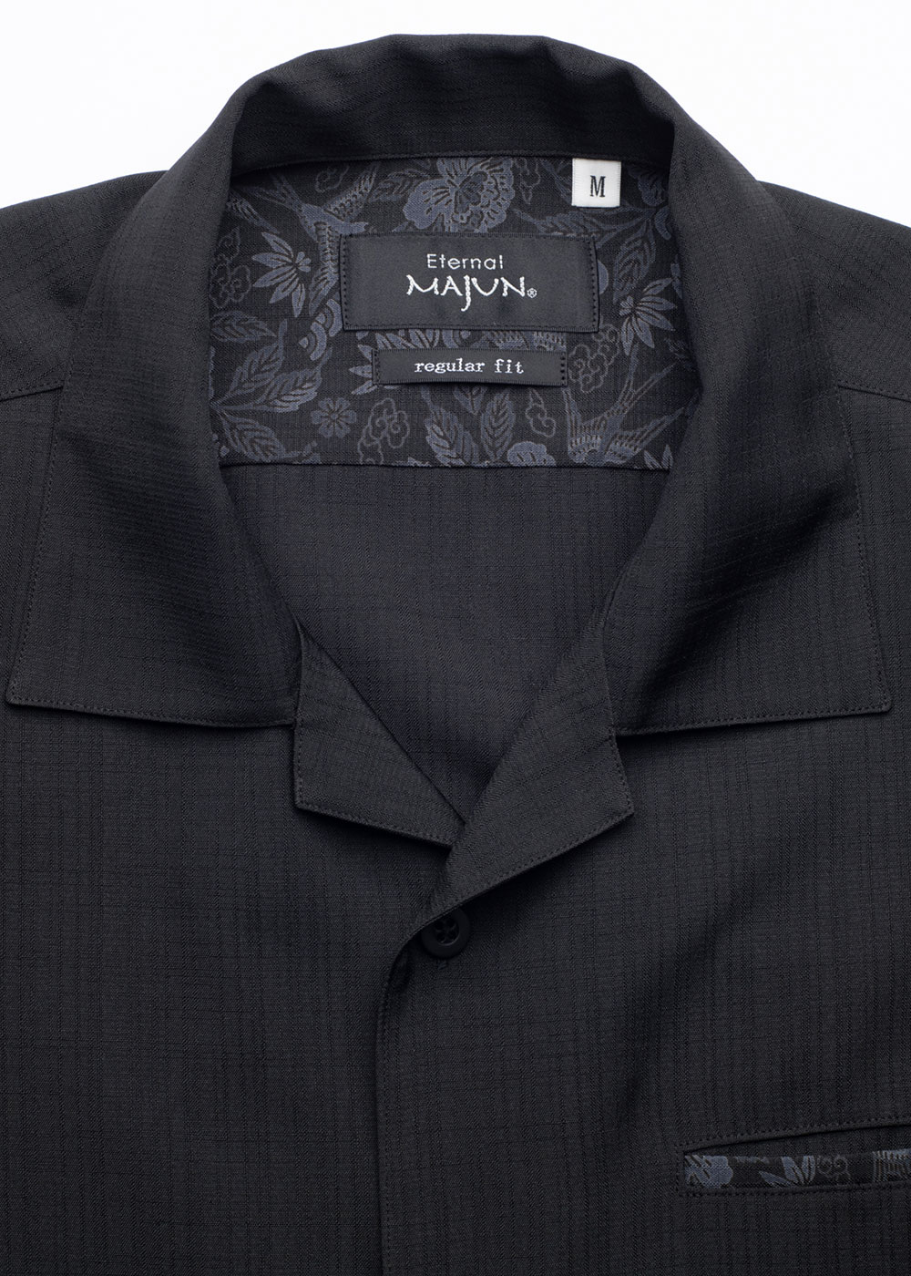 かりゆしウェア アロハシャツ かりゆし 結婚式 MAJUN マジュン 燕に牡丹 L/S（開襟）