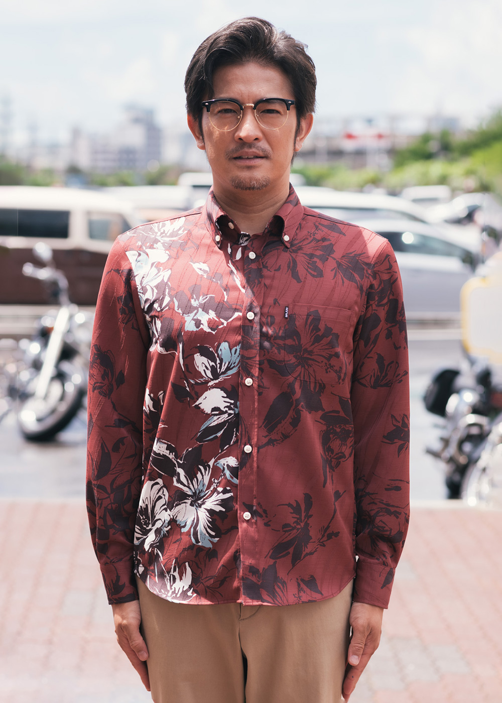 No.123 かりゆしウェアメンズ長袖 長袖シャツ｜かりゆしウェア（沖縄版アロハシャツ）公式通販