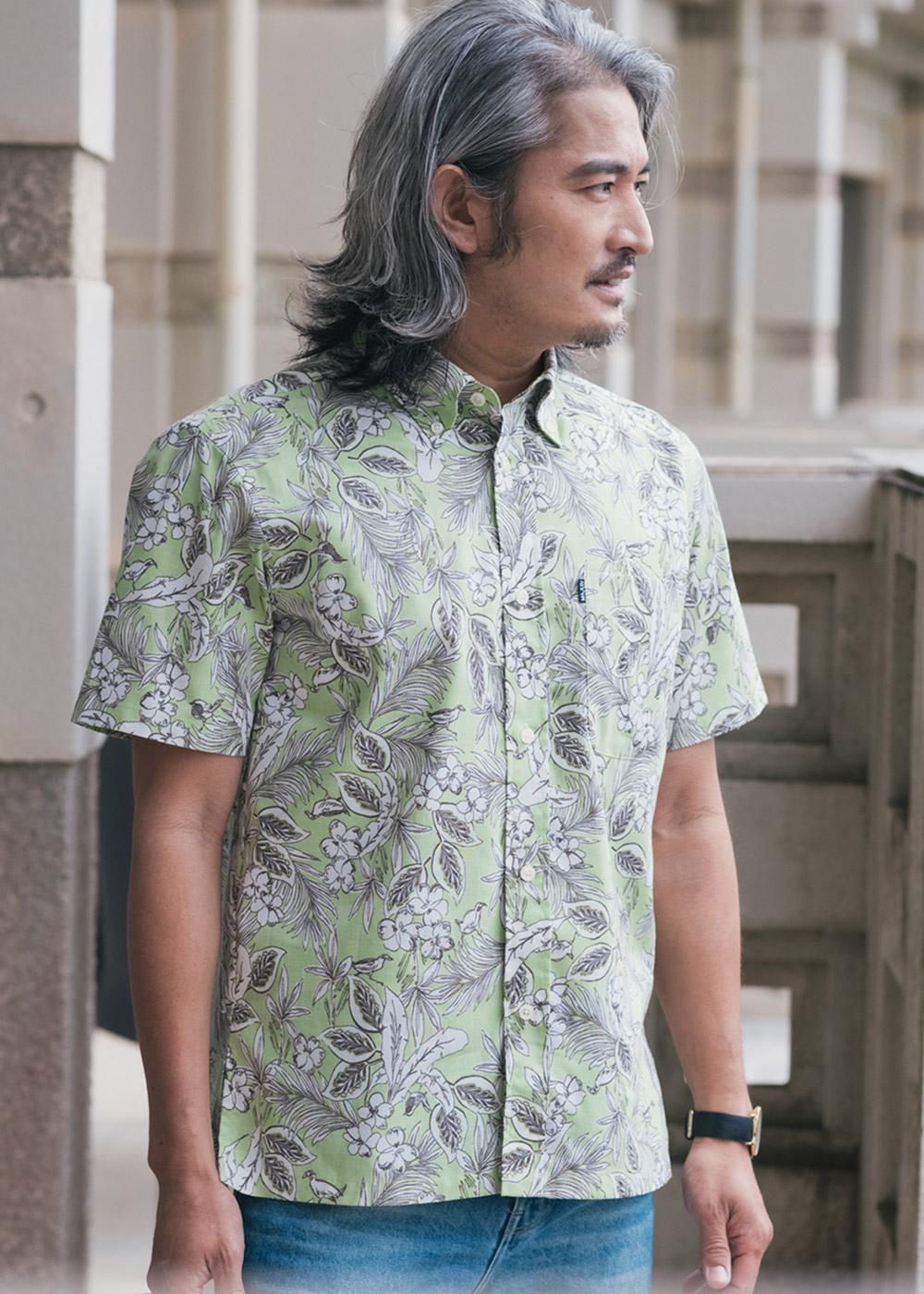 かりゆしウェア アロハシャツ かりゆし 結婚式 MAJUN マジュン フォレストシーキング