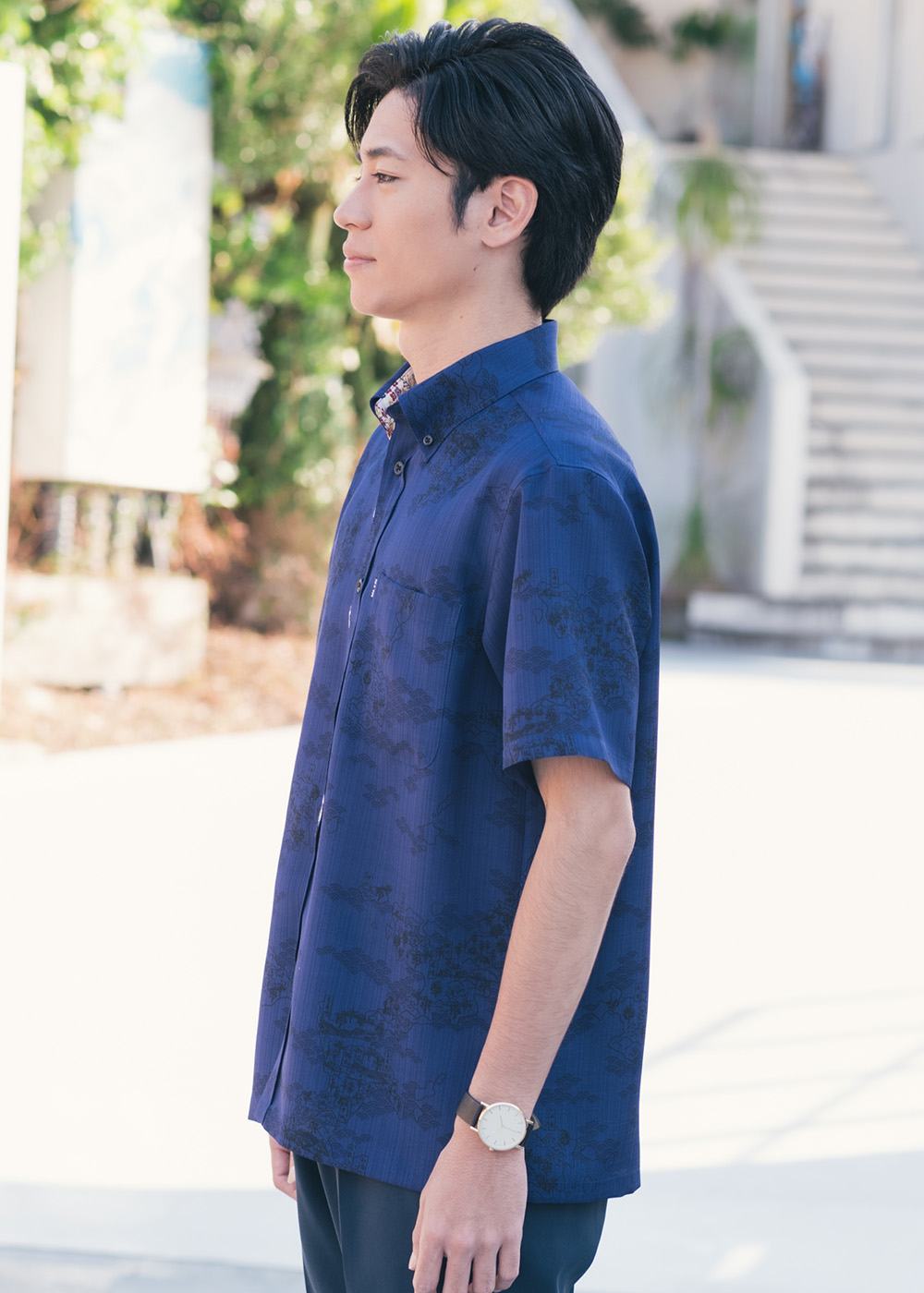 かりゆしウェア アロハシャツ かりゆし 結婚式 MAJUN マジュン 琉球列島絵図