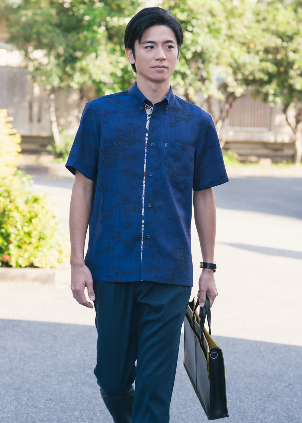 かりゆしウェア アロハシャツ かりゆし 結婚式 MAJUN マジュン 琉球列島絵図