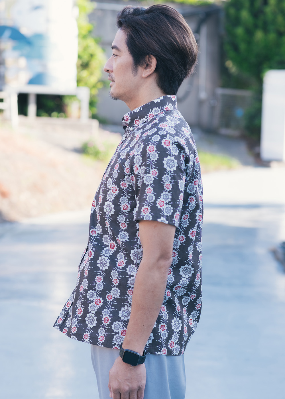 かりゆしウェア アロハシャツ かりゆし 結婚式 MAJUN マジュン しだれ桜