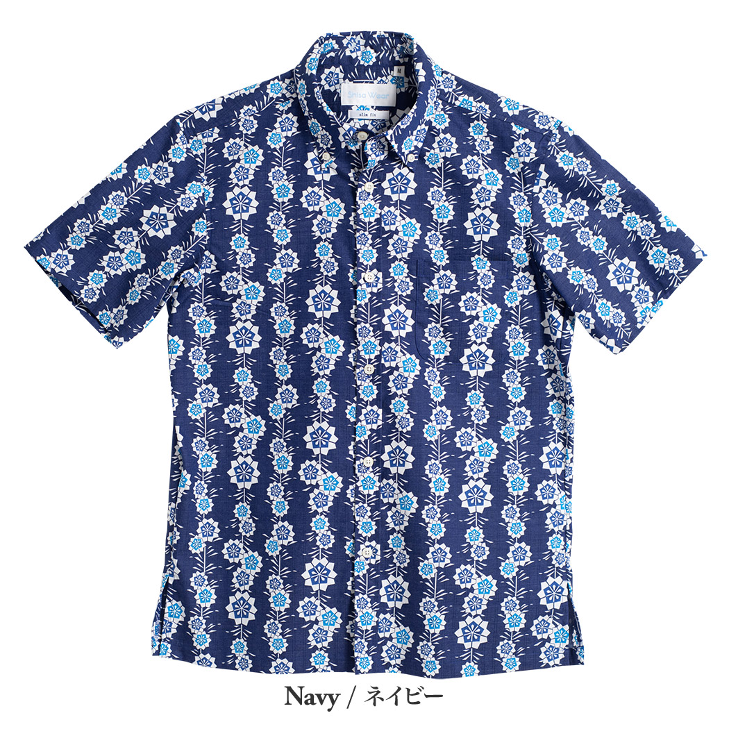 かりゆしウェア アロハシャツ かりゆし 結婚式 MAJUN マジュン しだれ桜