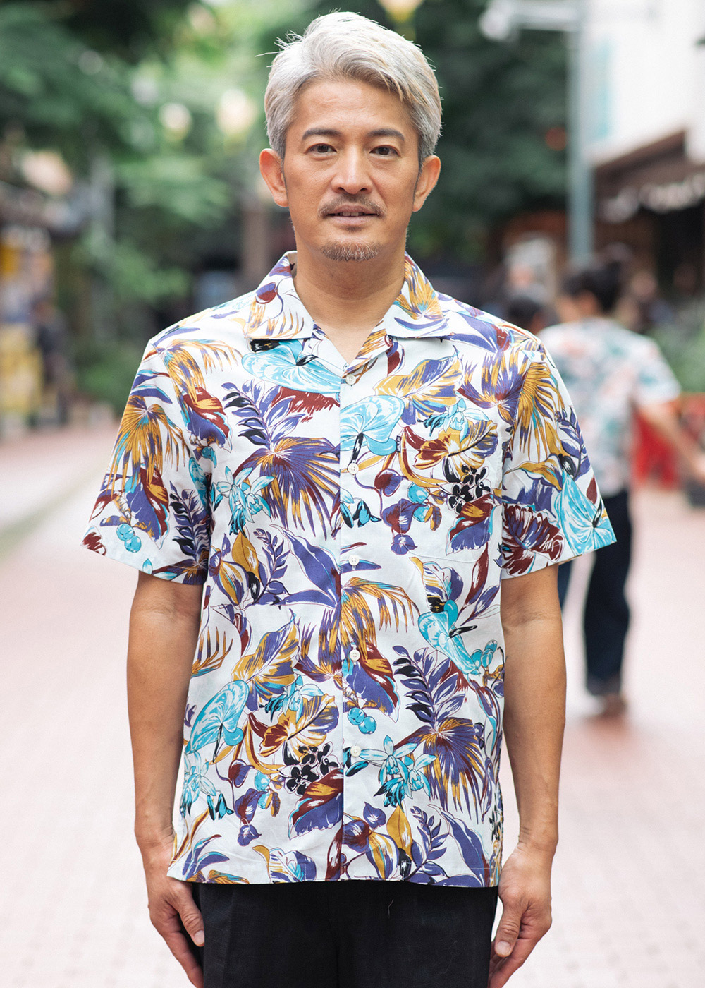 かりゆしウェア アロハシャツ かりゆし 結婚式 MAJUN マジュン バカネスト（開襟）