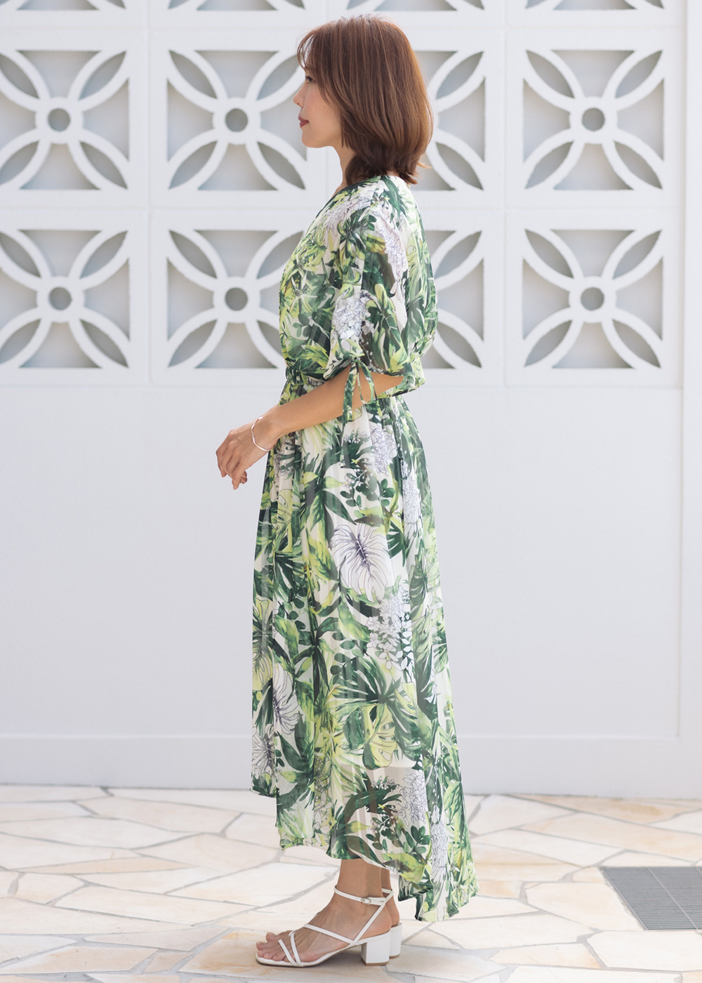 かりゆしウェア アロハシャツ かりゆし 結婚式 MAJUN マジュン ルミナシエスタ（ワンピース）