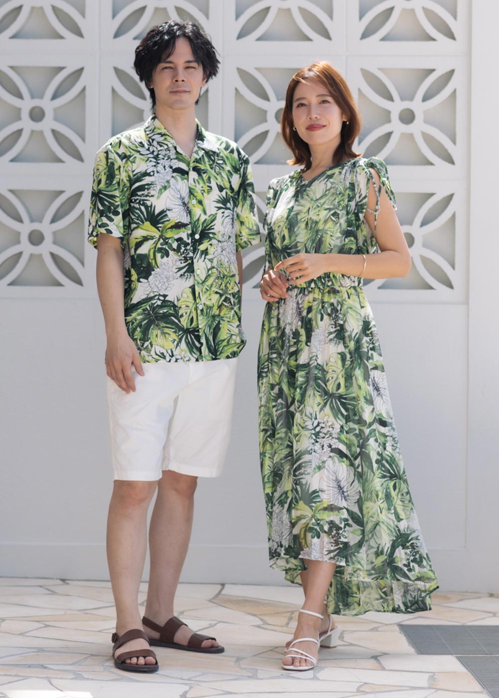 かりゆしウェア アロハシャツ かりゆし 結婚式 MAJUN マジュン ルミナシエスタ（ワンピース）