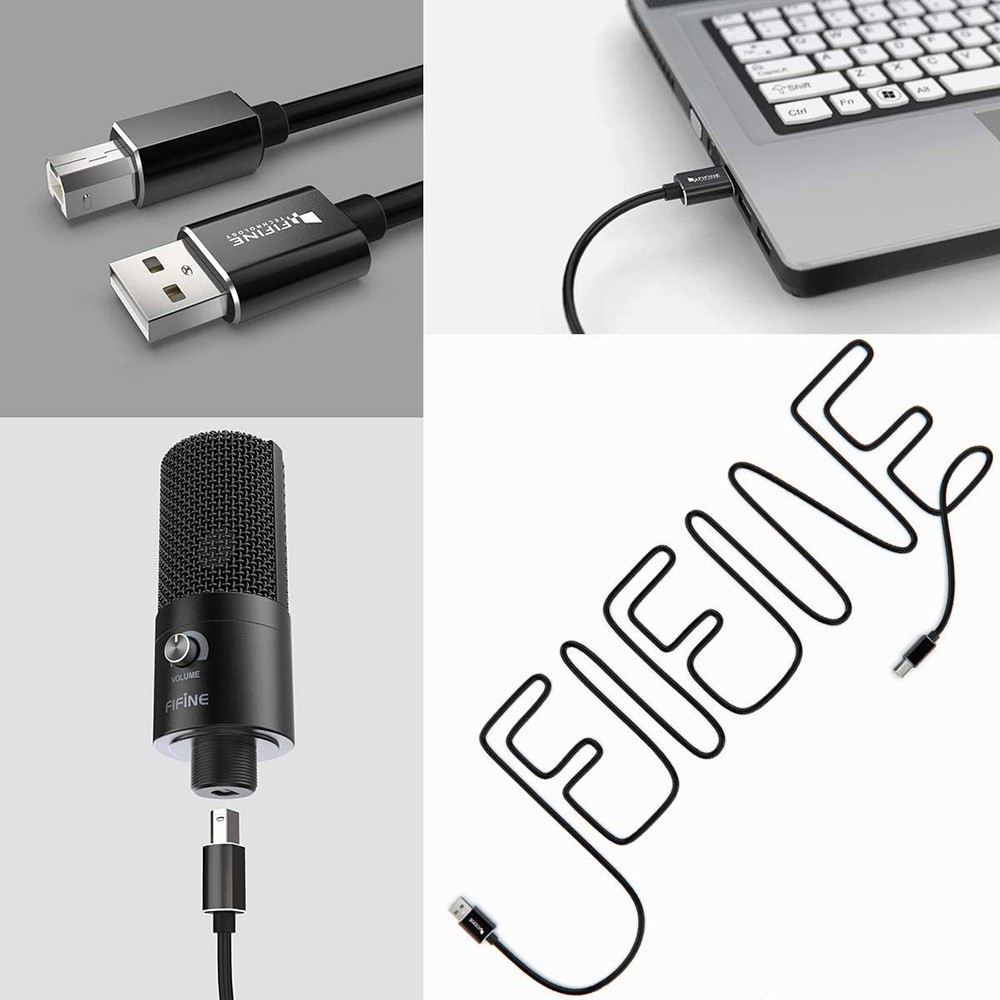 FIFINE T669 USBマイク マイクスタンド(アームスタンドと三脚スタンド