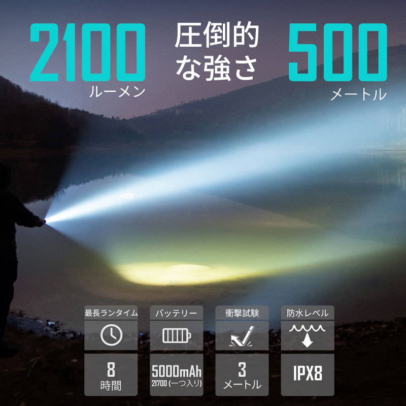 OLIGHT オーライト WARRIOR X PRO タクティカルライト 2100ルーメン