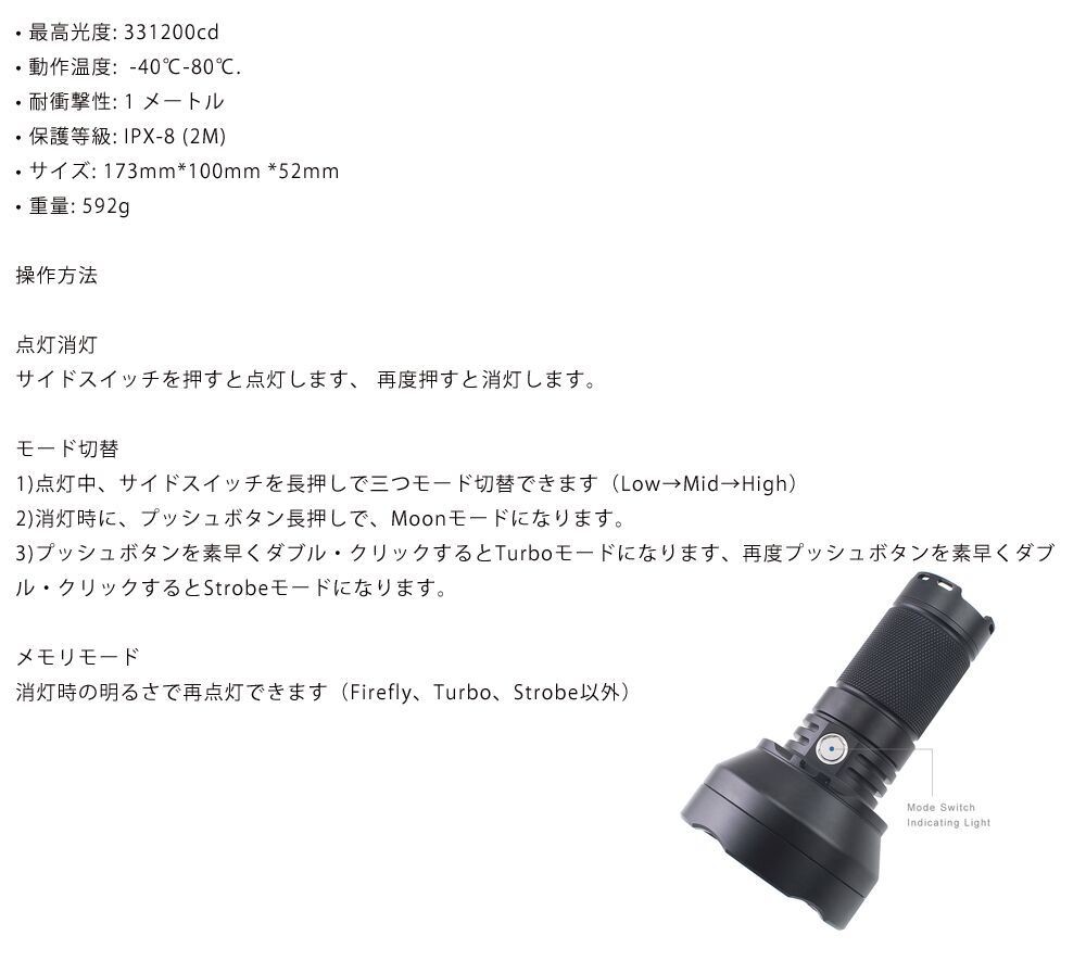 ThruNite TN40-S LEDフラッシュライト : makana mall - 通販