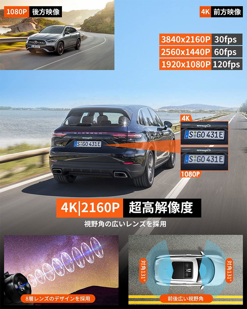 VANTRUE X4S duo 4Kドライブレコーダー 前後セット 正規品】VANTRUE X4S Duo ドライブレコーダー ドラレコ 前後