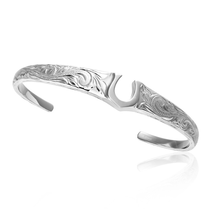 Hawaiian jewelry ネックレス サージカルステンレス バレルスクロール