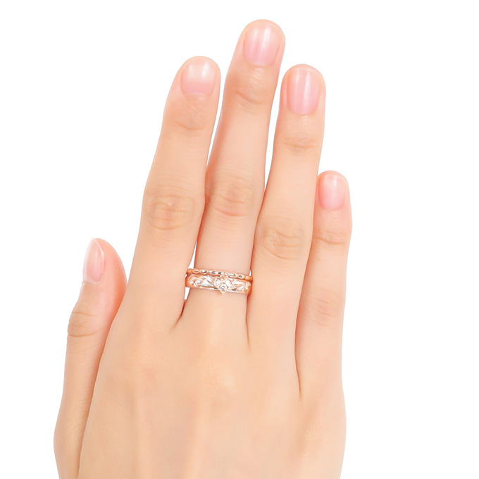 リング 指輪 ピンキーリング サージカル ステンレス 316 幅1ミリ  