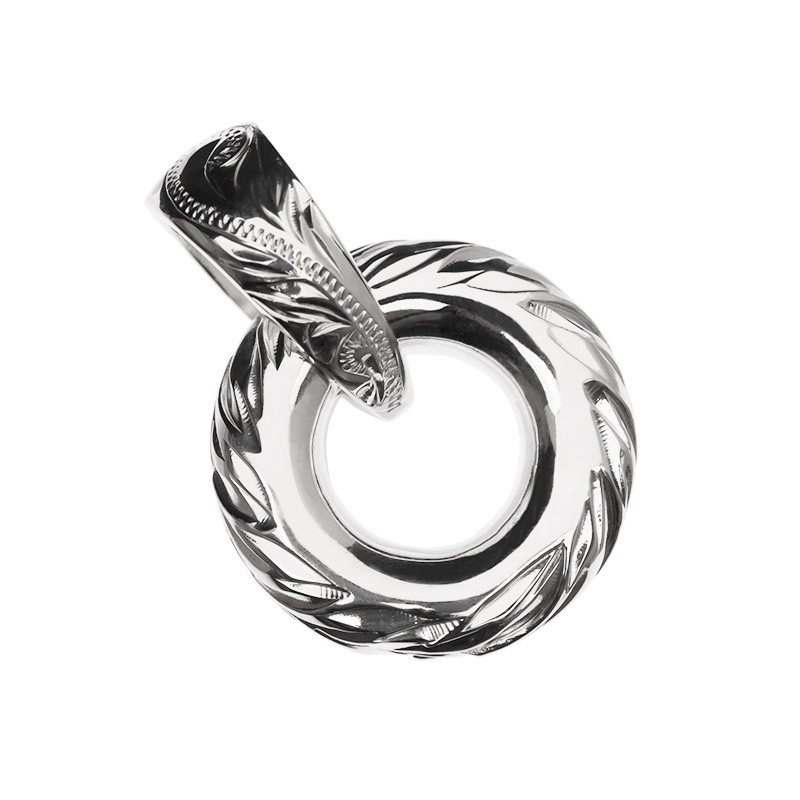 あ様 美品　LONO(ロノ）ハワイアンジュエリー　サークルペンダント　ハワイ ハワイアンジュエリー LONO ロノサークル ペンダント トップ