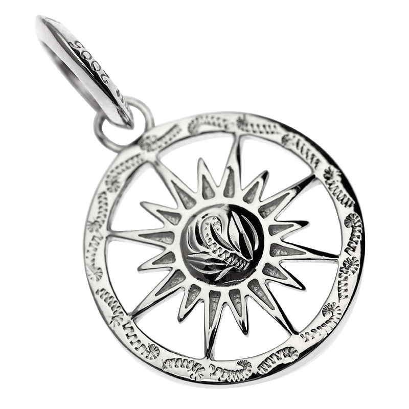 ハワイアンジュエリー LONO 14K 14金 ホワイトゴールド ネックレス Lono ハワイアンジュエリーペンダント トップ ヘッド メンズ