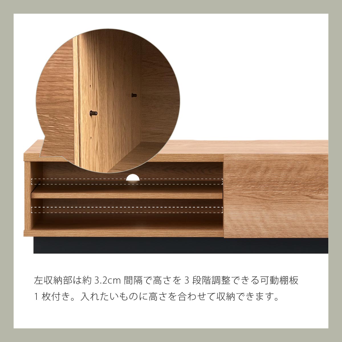 テレビ台 ローボード 幅115cm 奥行39cm 高さ28.8cm 北欧 おしゃれ テレビラック 収納 棚 最大55型 TV台 配線スマート 木製  50インチ テレビ台 テレビボード |  | 03