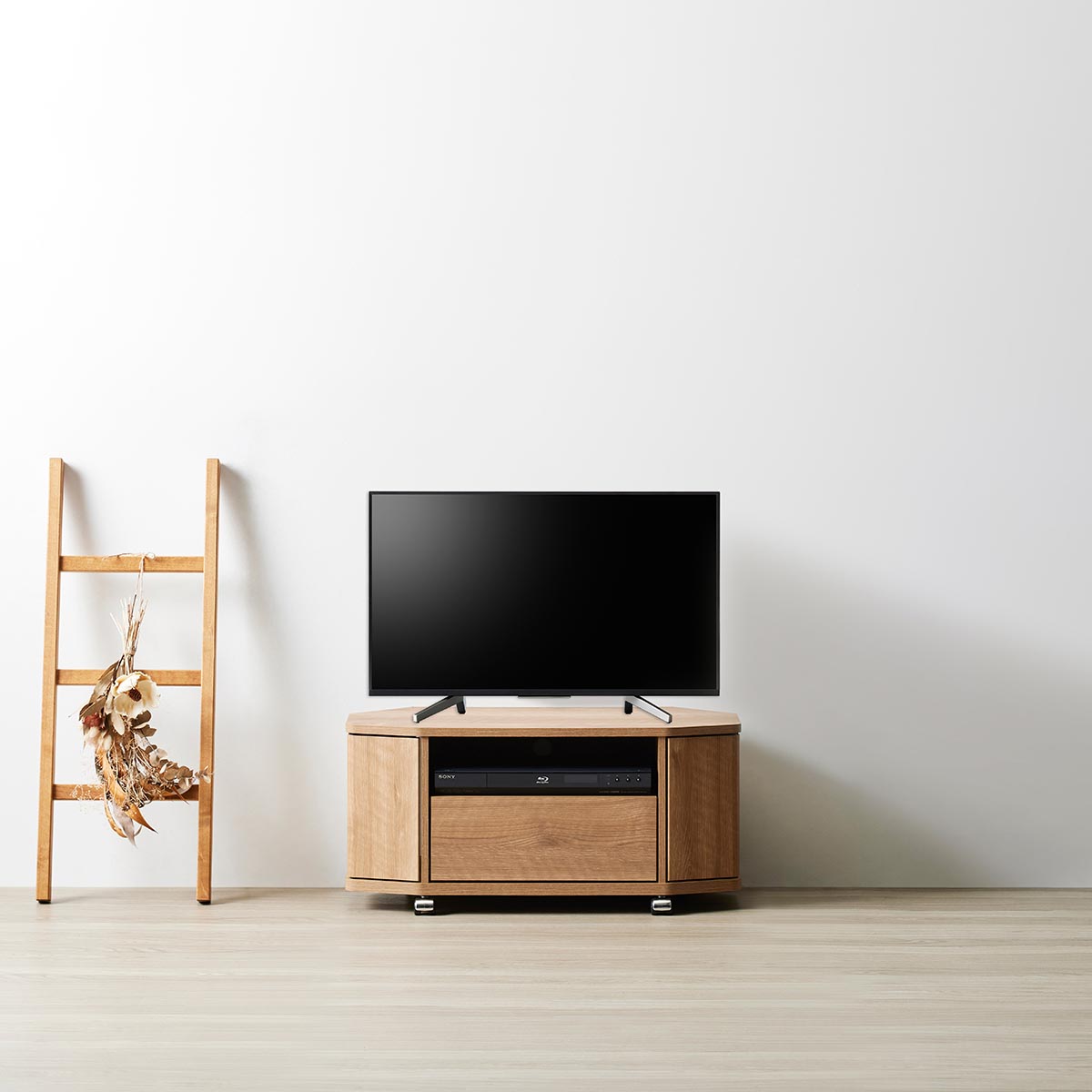 リヴァンテ コーナーテレビボード 幅79cm キャスター付き LVA-4080AV オーク調 モルタル調 コーナーTV台 AVラック |  | 06