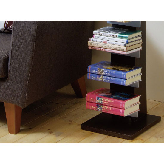 ブックラック 幅29.5×奥行29.5×高さ144cm 収納 インテリア 自室 お片付け 本棚 棚 スリム  タワーシェルフ 日本製 漫画 ラック |  | 03