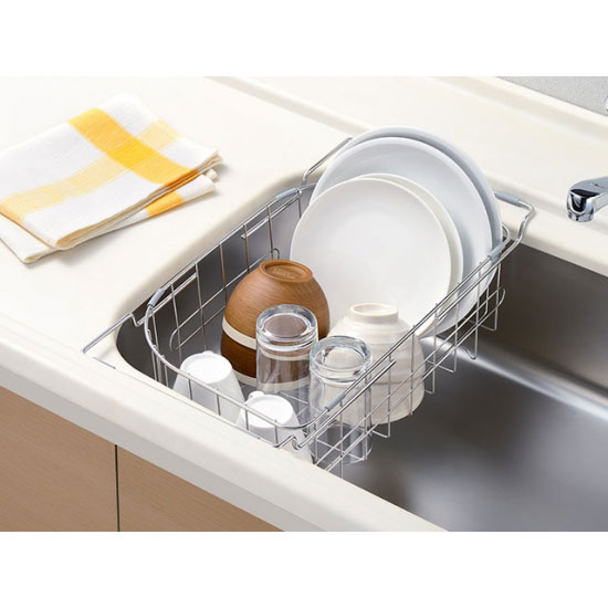 調理スペースが広がるトレー＆水切り ステンレス 幅25.5×奥行45.2×高さ13.3cm LS1538 キッチン用品 調理器具 キッチン小物 オークス AUX レイエ leye | レイエ | 01
