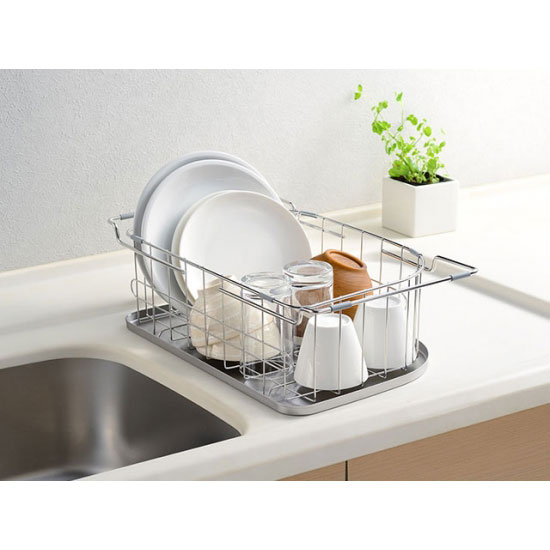 調理スペースが広がるトレー＆水切り ステンレス 幅25.5×奥行45.2×高さ13.3cm LS1538 キッチン用品 調理器具 キッチン小物 オークス AUX レイエ leye | レイエ | 04