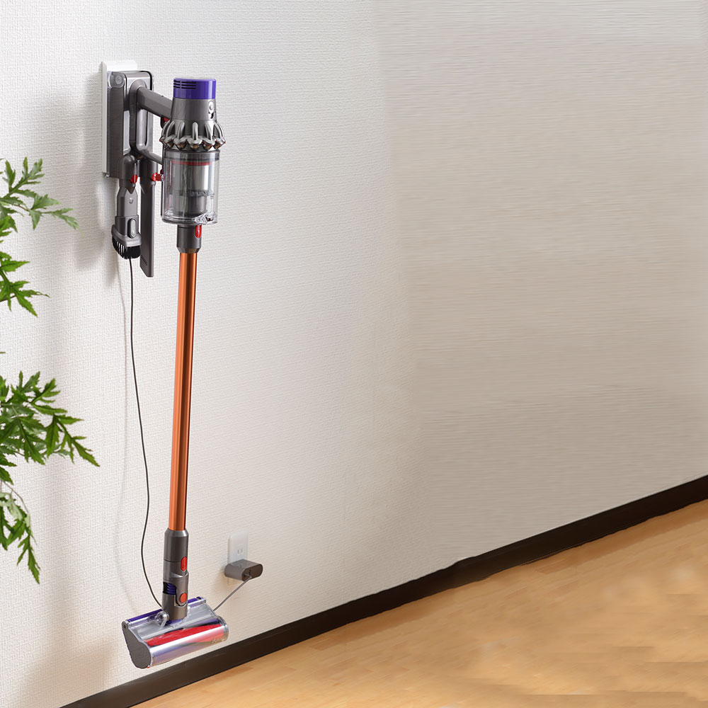 コードレスクリーナーホルダー 幅9.7×奥行1.2×高さ24cm PNS8300 　コードレスクリーナースタンド タワー スタンド 便利 掃除機 収納 インテリア | v8