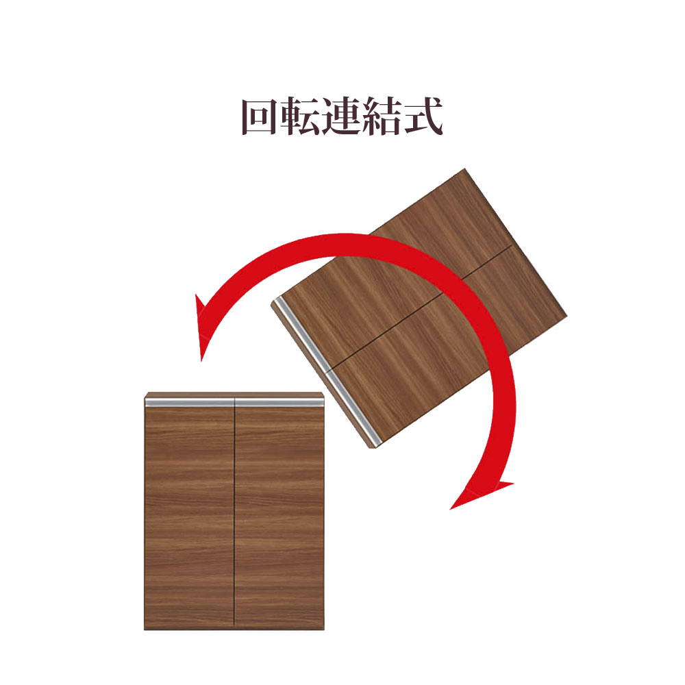 下駄箱 完成品 シューズボックス 扉タイプ×2本セット 幅90×奥行38.8×高さ191.2cm ECD-90L ECS-90L  エントランスファニチャー 玄関 シューズラック | フナモコ | 06