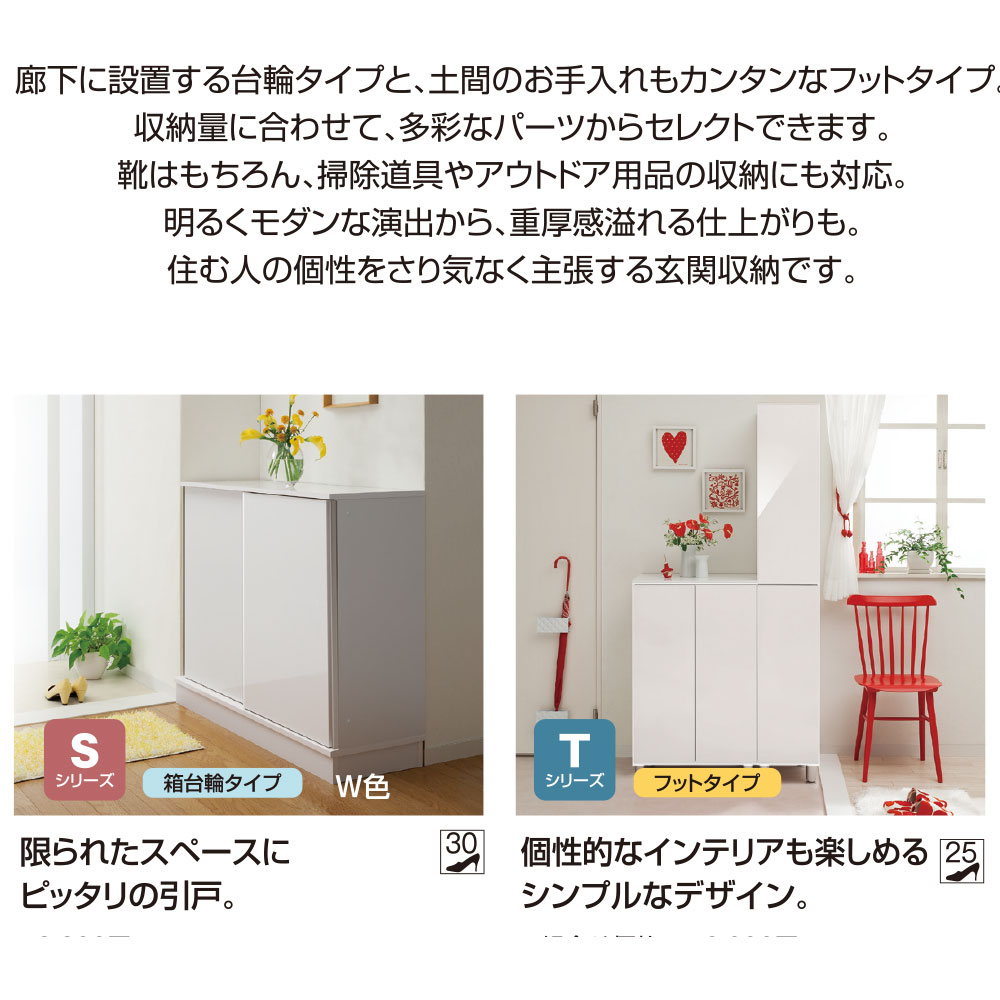 すきまくん シューズ ボックス ESP-LT120 ESP-FLT120 幅120×奥行40.5×高さ：台輪タイプ95.7 フットタイプ100.2cm 下駄箱 |  | 06