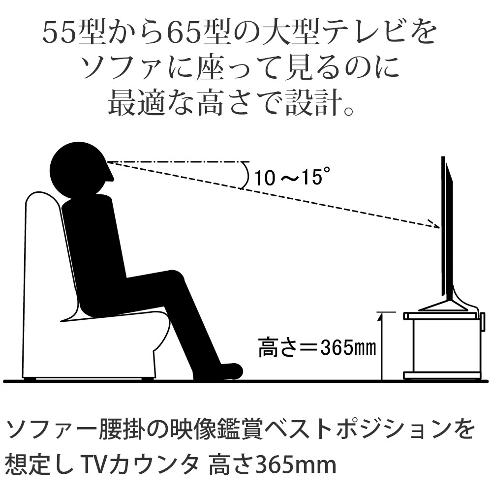 テレビ台 ローボード 完成品 日本製 幅145×奥行44.6×高さ36.5cm LVS2