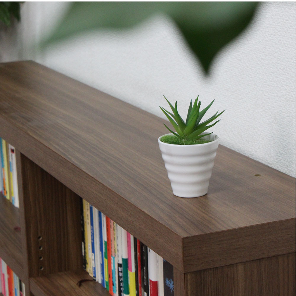 【在庫処分セール】当店オリジナル  薄型ジャストシェルフ 幅110×奥行19×高さ114.3cm フナモコ リアルウォールナット ホワイトウッド |  | 14