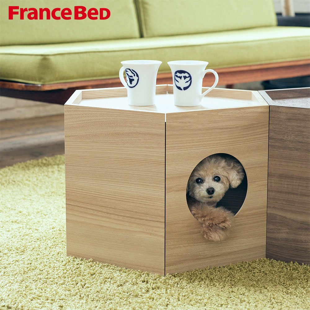 フランスベッド フランスペット ペットハウス へキサ PE03 犬 猫｜make-space