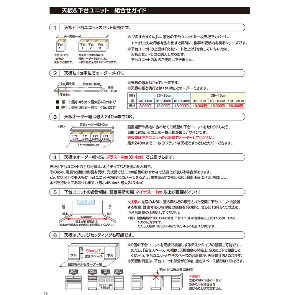 すきまくん 3D ユニット家具 幅 奥 セミオーダー 幅45~60×奥36~45×高85