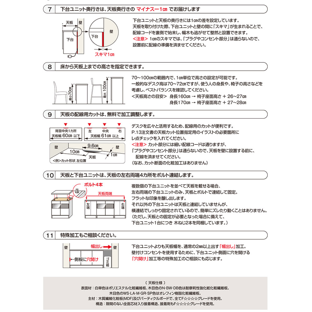 すきまくん 3D ユニット家具 幅 奥 セミオーダー 幅81~120×奥26~35×高