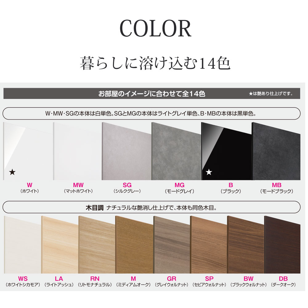 キッチンボード 完成品 コンパクト 軽家電ボード セミオーダー レンジボード 幅71〜80×奥行47×高さ180cm キッチン収納 日本製 |  | 12