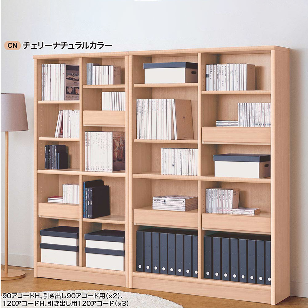 本棚 小島工芸社 アコード 書棚　Accord ロータイプ 幅61.3×奥行30.5×高さ87.3cm｜make-space｜05