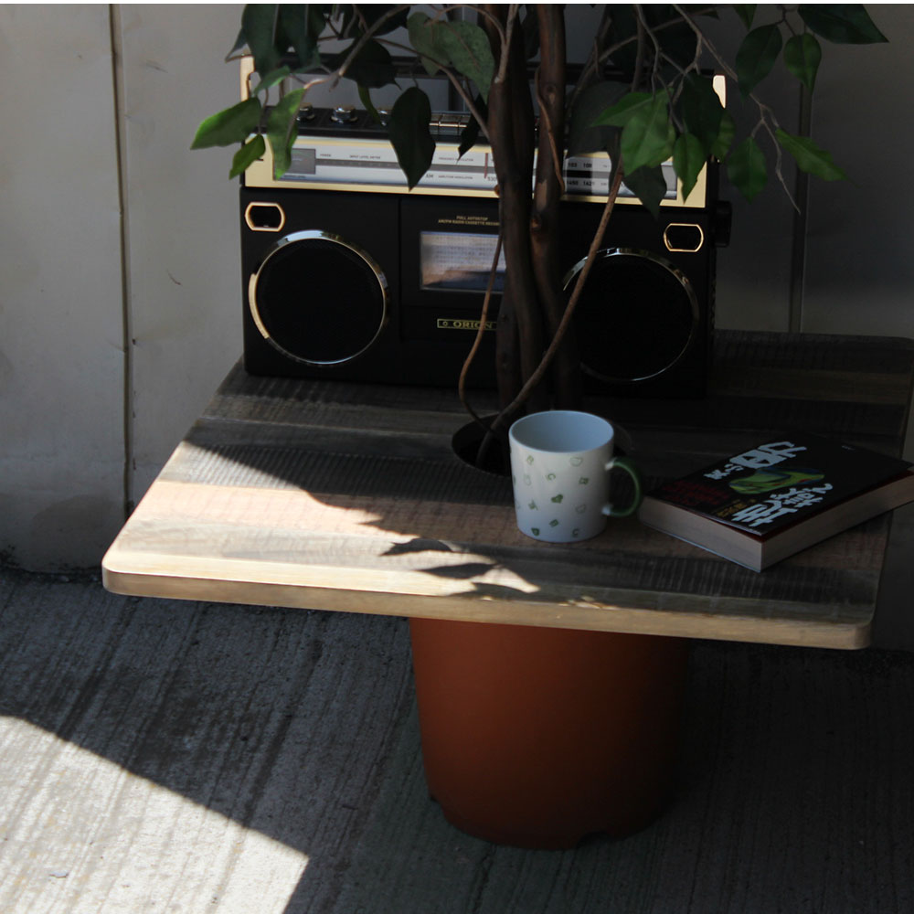 プランターテーブル プランツテーブル 観葉植物 テーブル 観葉植物 スクエア 正方形 チーク材 マンゴー材 60x60cm PLT-S60 植木鉢 プラントテーブル  無垢材 |  | 11