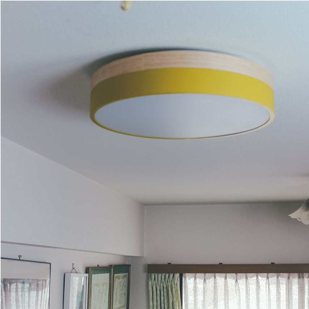 【在庫処分セール】シーリングライト 調光調色 10畳 オリカ LED メルクロス BRID リモコン付き 直径50cm 調光可 調色可 木目調 北欧 |  | 06