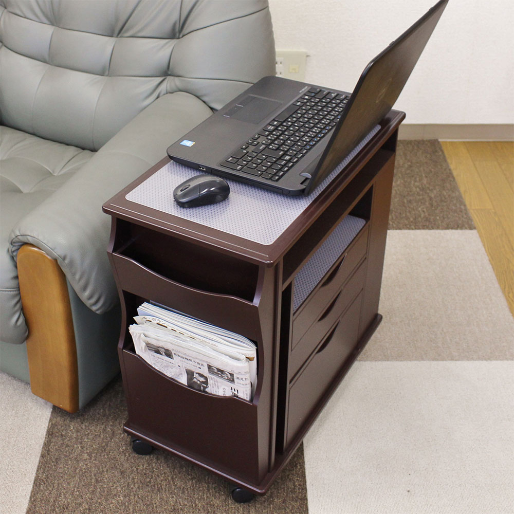 たっぷり収納 チョイ置きリビング快適ワゴン サイドテーブル リビング ワゴンテーブル 木製 多機能 ナイトテーブル ベッドサイドテーブル キャスター 木製 LW-55 |  | 11