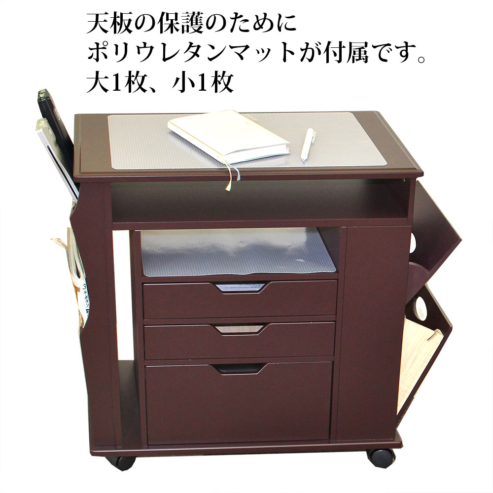 たっぷり収納 チョイ置きリビング快適ワゴン サイドテーブル リビング ワゴンテーブル 木製 多機能 ナイトテーブル ベッドサイドテーブル キャスター 木製 LW-55 |  | 09