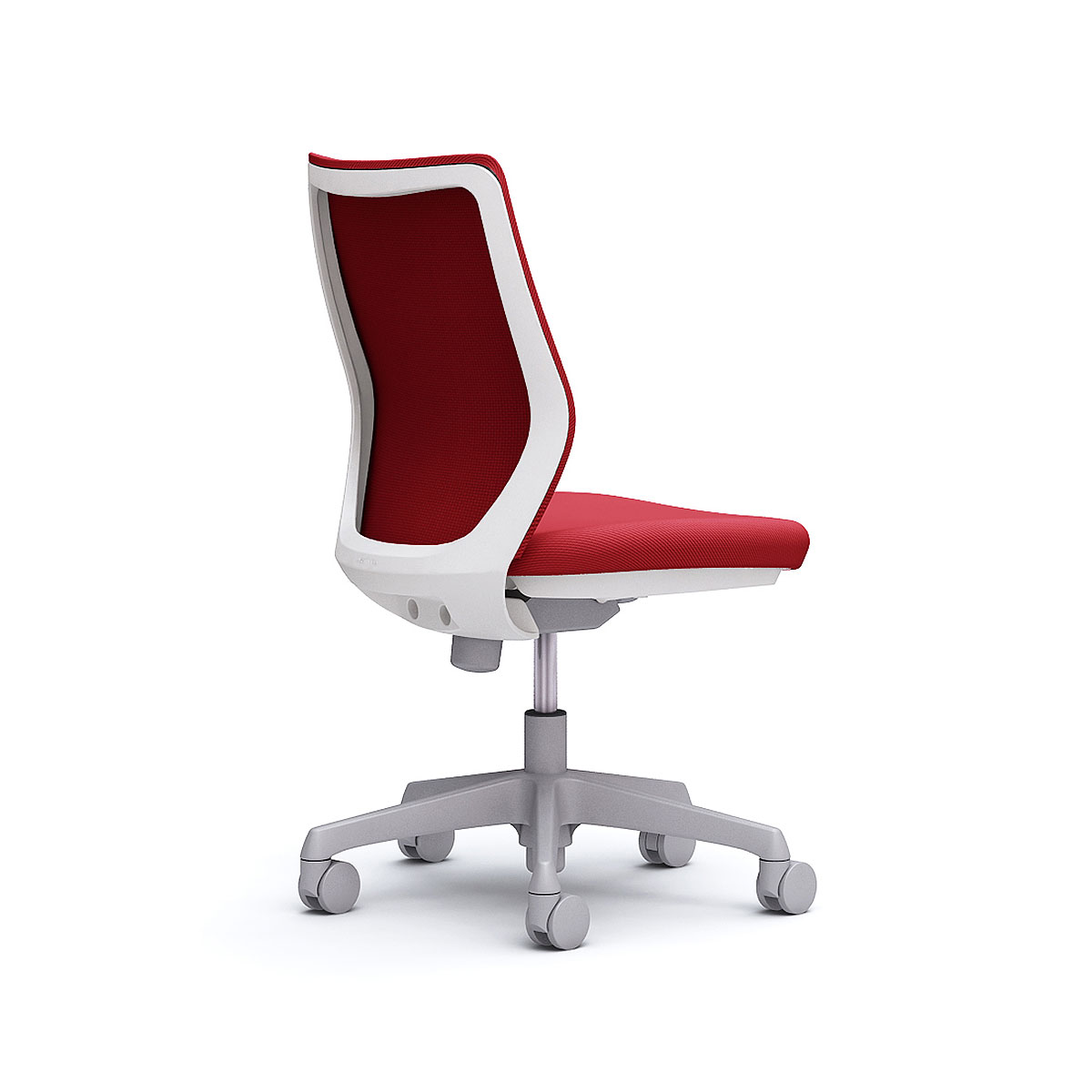 オカムラ オフィスチェア CG-M 肘なし パッド(クッション)タイプ ホワイトフレーム ナイロンキャスター CG17WR  CGM | オカムラ | 02