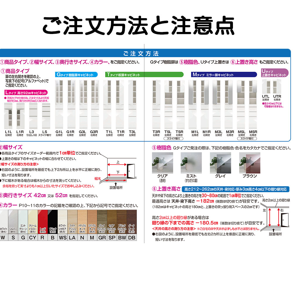 すきまくん スリム SSD すき間 収納家具 幅 セミオーダー ミラー扉