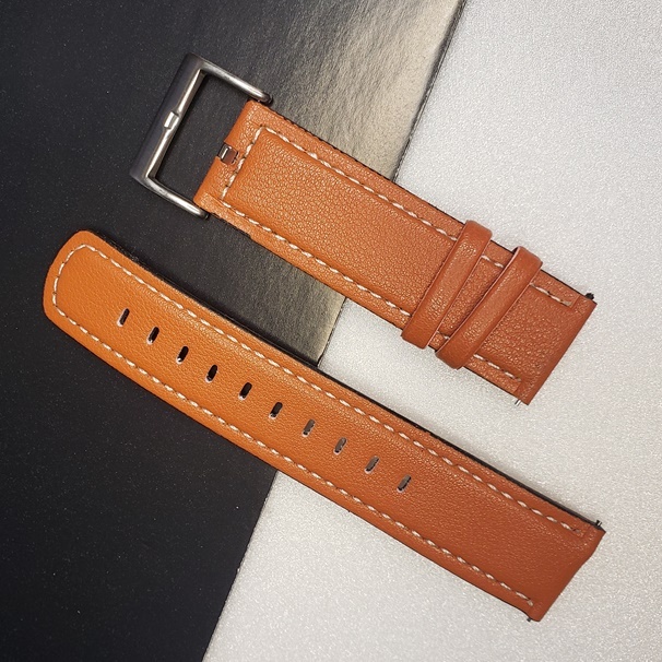 腕時計 スマートウオッチ ベルト 牛革 無地 バネ棒・交換工具不要 時計 バンド  22mm メンズ レディース 革ベルト バンド |  | 02