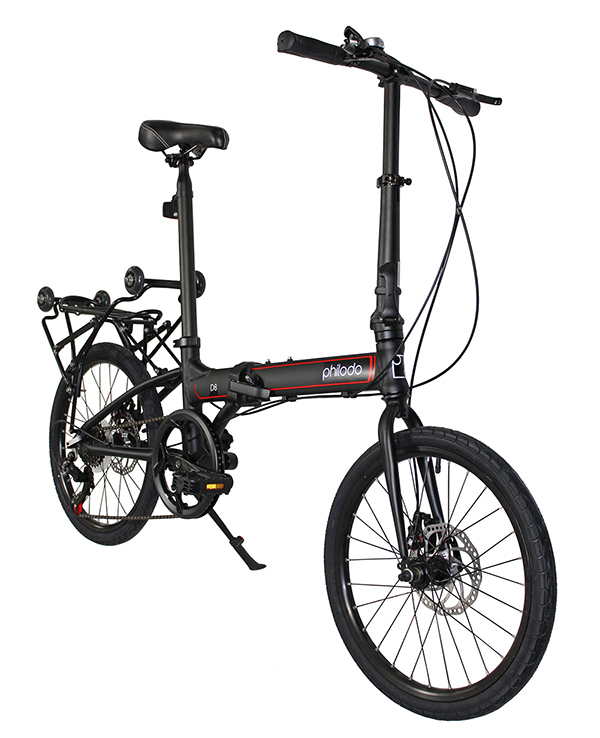 Philodo 20インチ 折りたたみ自転車 アルミ 前後Dブレーキ SHIMANO 7段 ...