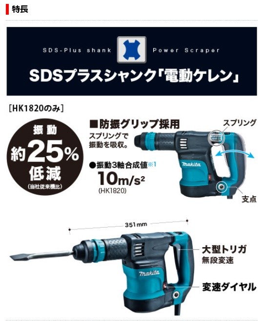 マキタ（makita） 【正規店】 電動ケレン[ロングハンドルタイプ