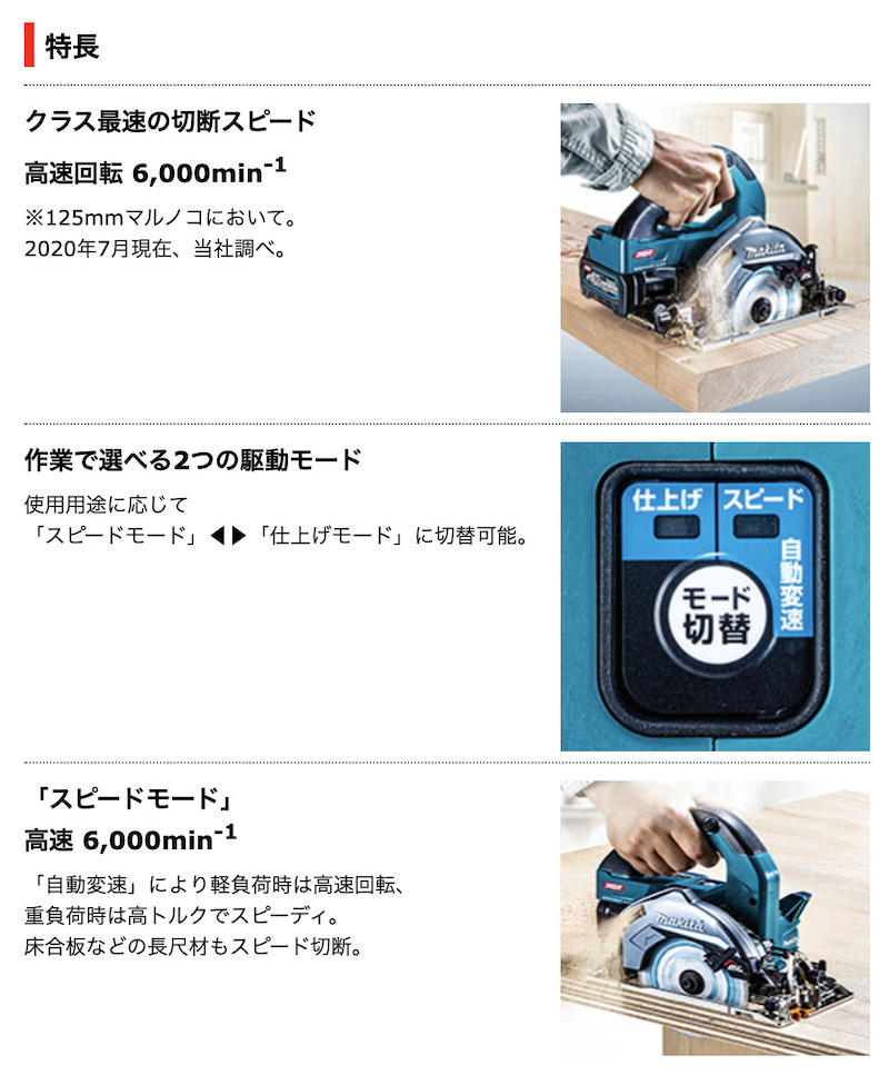 正規店】 マキタ makita 40V 125mm 充電式マルノコ HS006GZ 「無線連動