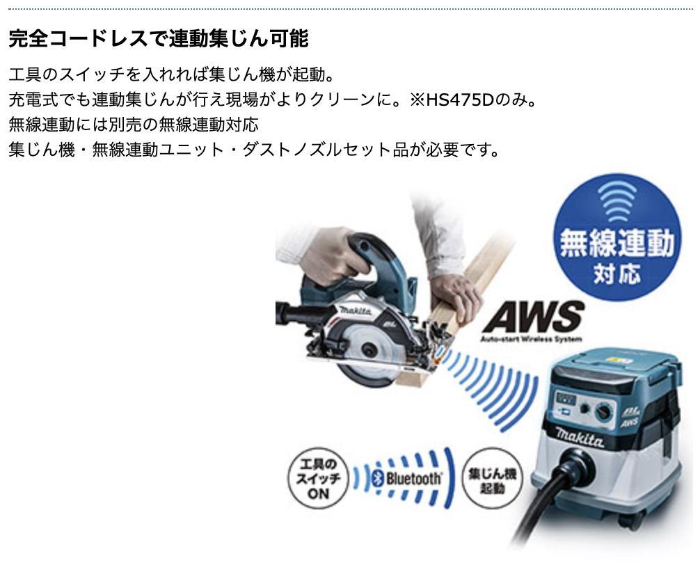 マキタ（makita） 【正規店】 充電式マルノコ HS474DZ・HS474DZB 18V