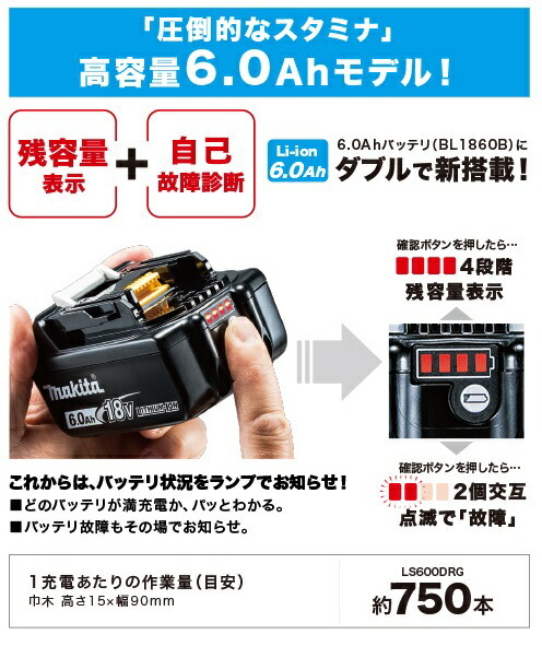 マキタ（makita） 【正規店】 165mm 充電式 卓上 マルノコ LS600DZ 18V 