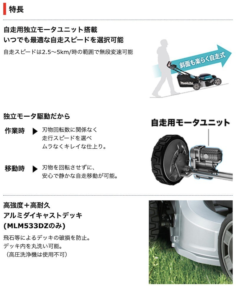 マキタ（makita） 【大型商品】【正規店】マキタ 充電式芝刈機