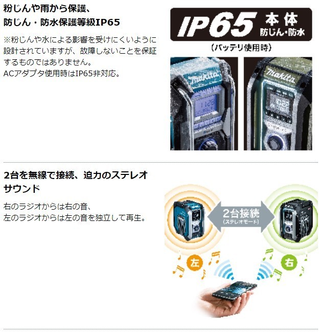 【正規店】 マキタ 充電式ラジオ MR005GZO 本体のみ 防災用品としても大活躍 makita