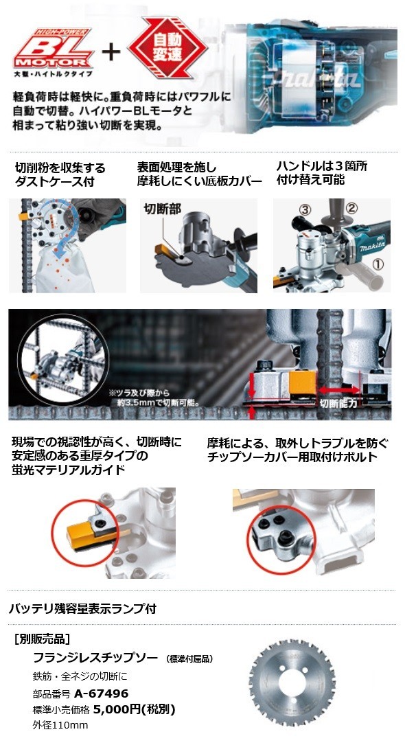 正規店】 マキタ充電式チップソーカッタ SC251DRG(6.0Ah)18V makita : sc251drg : マキタショップヤマムラ京都 -  通販 - Yahoo!ショッピング