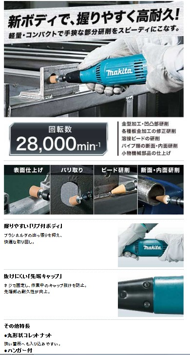 マキタ（makita） 【正規店】 ミニグラインダ GD0603 : マキタショップ