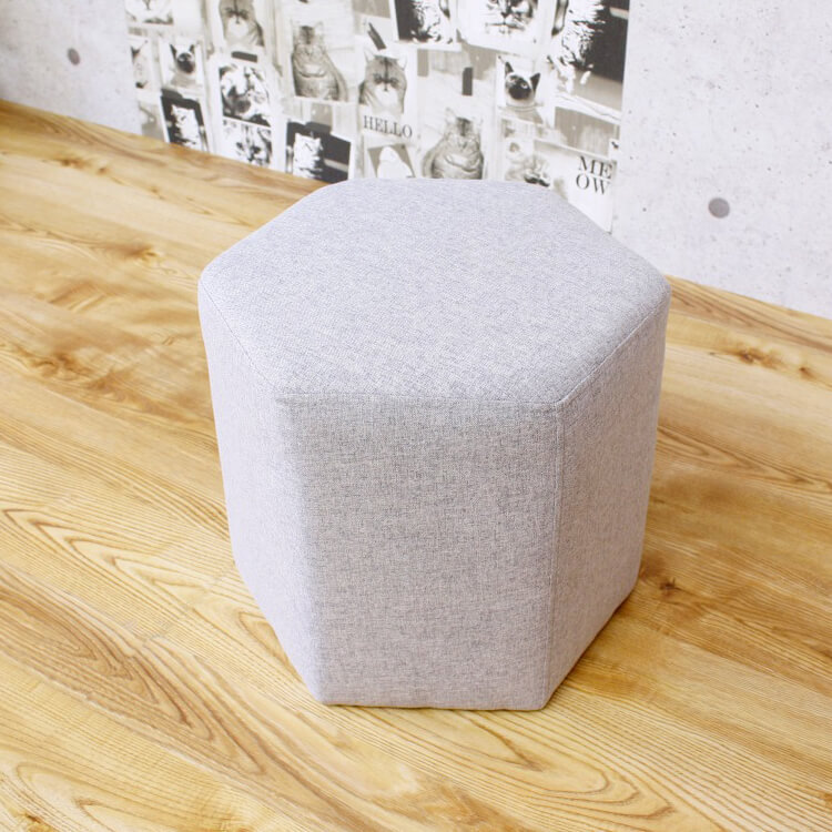 カラースツール 六角形タイプ 作業椅子 作業用 積み重ね コンパクト